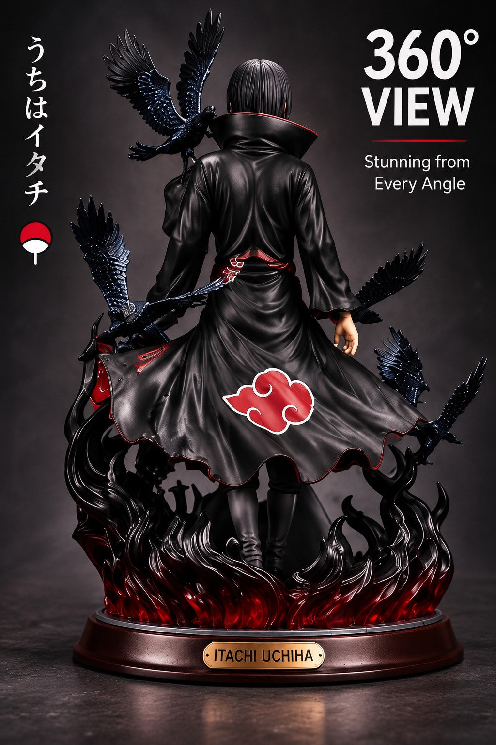 Itachi Uchiha collectible figure rear 360 degree view