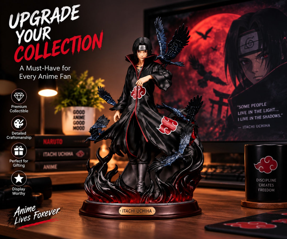 Itachi Uchiha anime figure lifestyle display