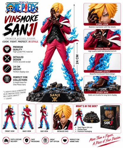 Vinsmoke Sanji One Piece action figure 24cm premium PVC collectible front view