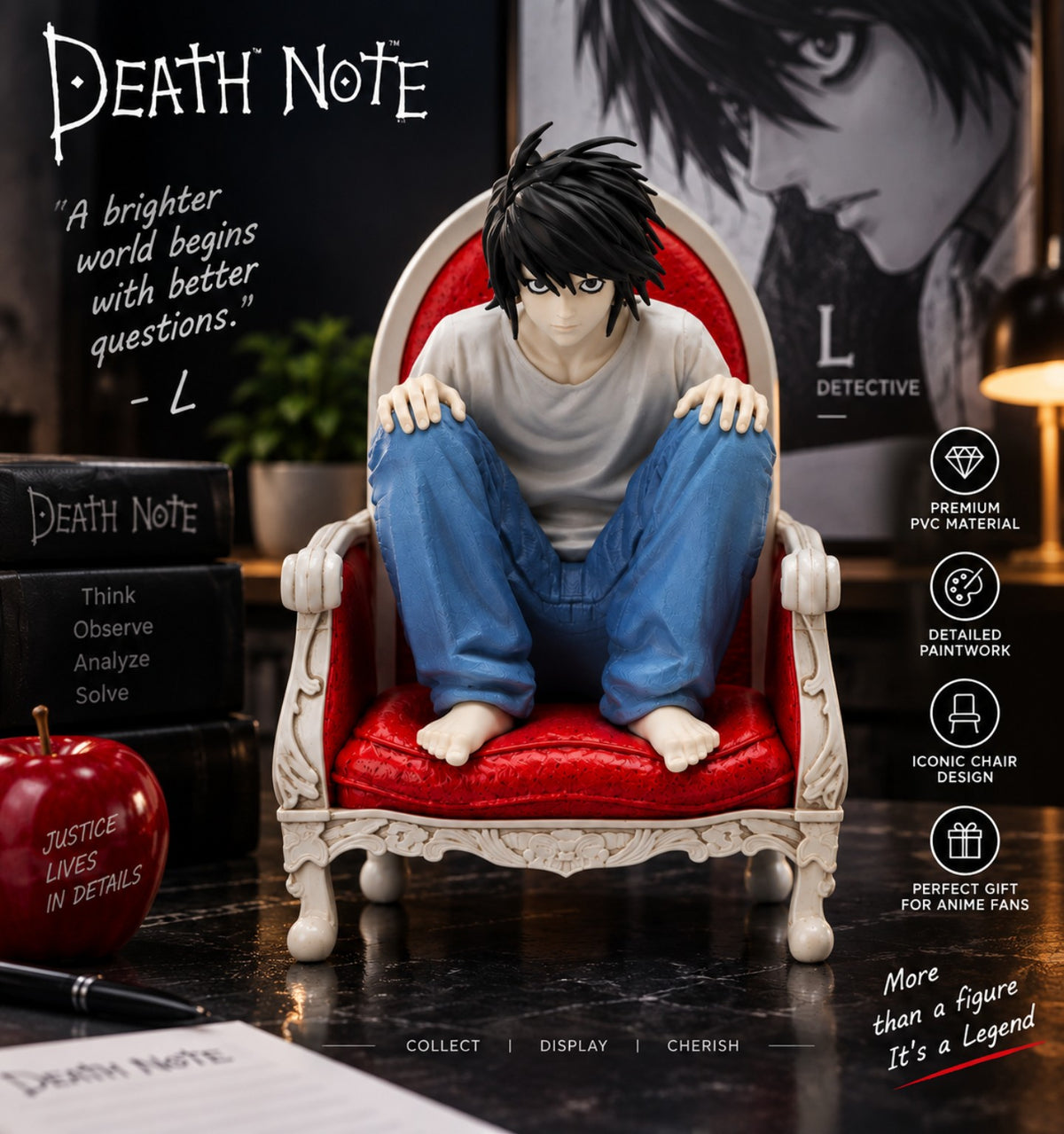 L Lawliet Death Note collectible display figure