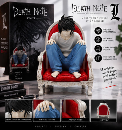 L Death Note figure packaging and details