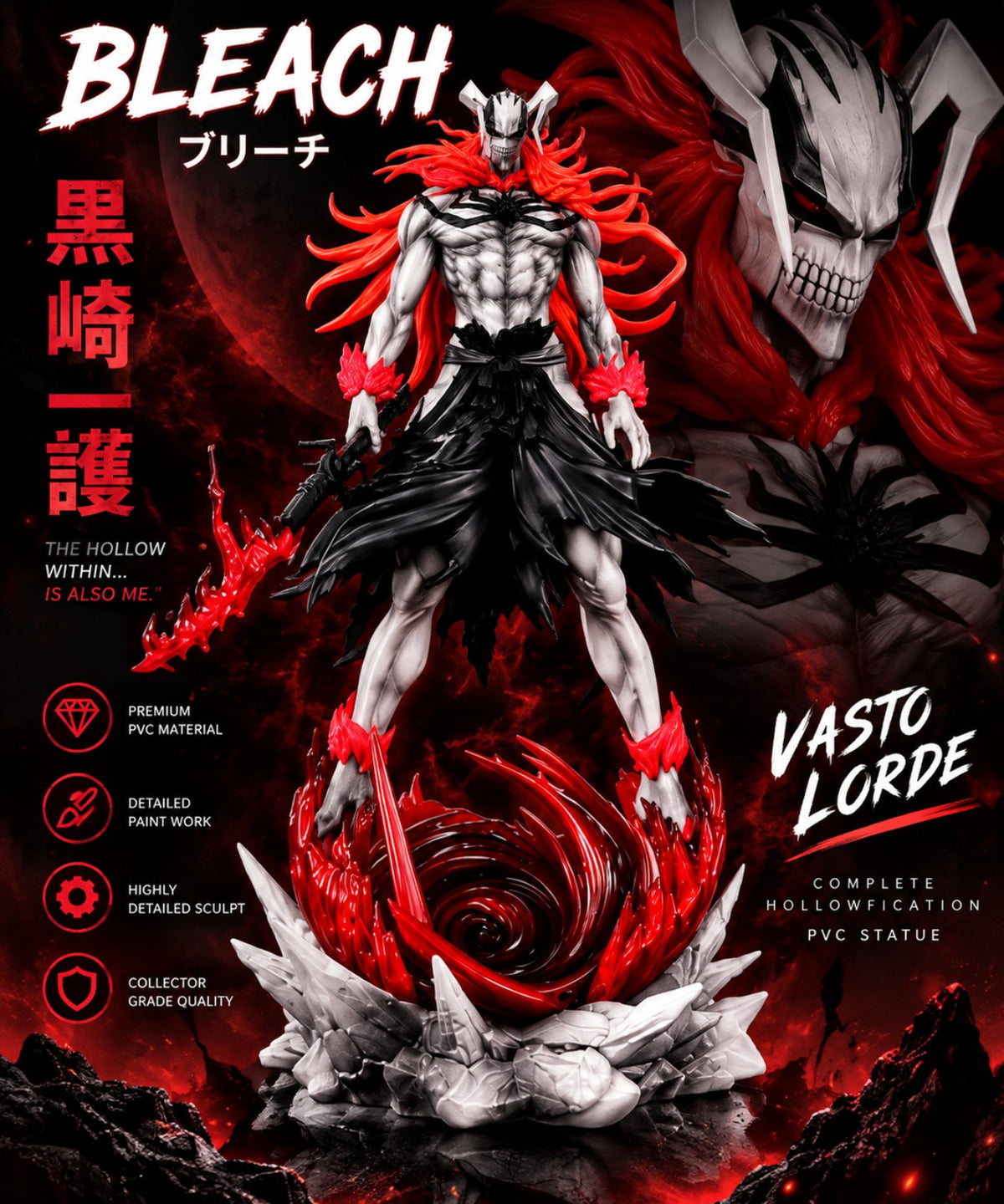 Vasto Lorde Ichigo premium PVC anime figure full display