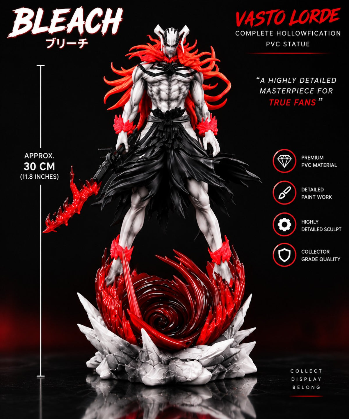 Vasto Lorde Ichigo 30cm Premium PVC Statue front view