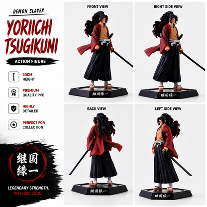 Yoriichi Tsugikuni 30CM Action Figure – Demon Slayer Anime Collectible PVC Statue | Premium Display Figure for Fans & Collectors