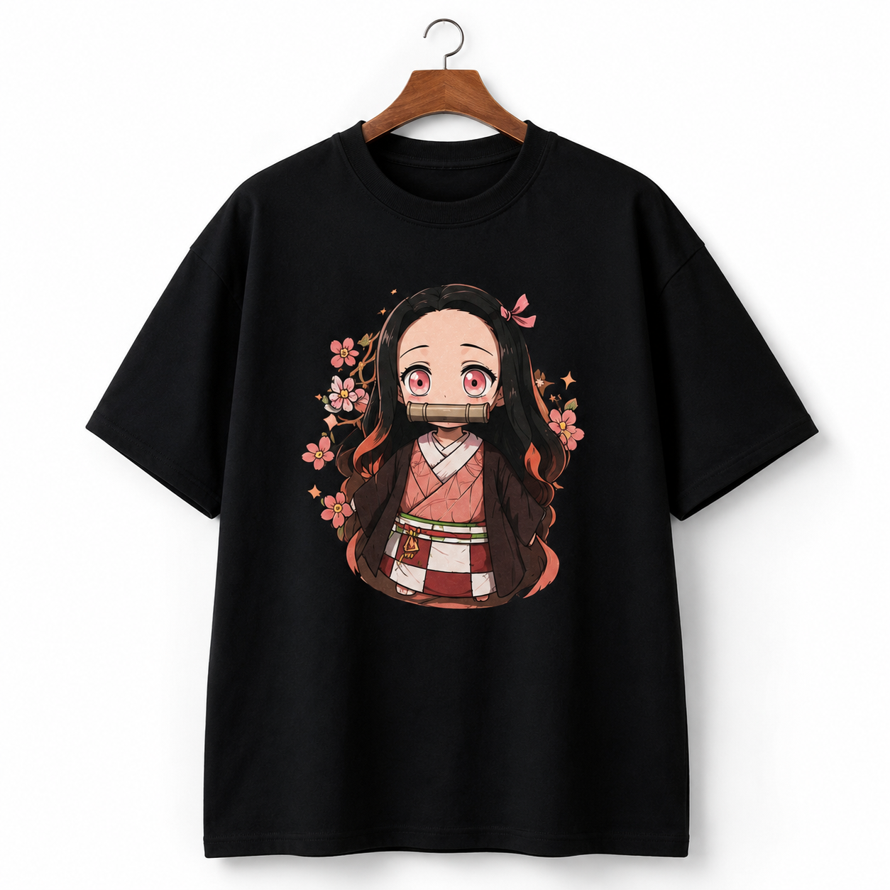 Nezuko Anime Oversized T-Shirt | Premium Demon Slayer Graphic Cotton Tee for Men & Women | Japanese Anime Streetwear