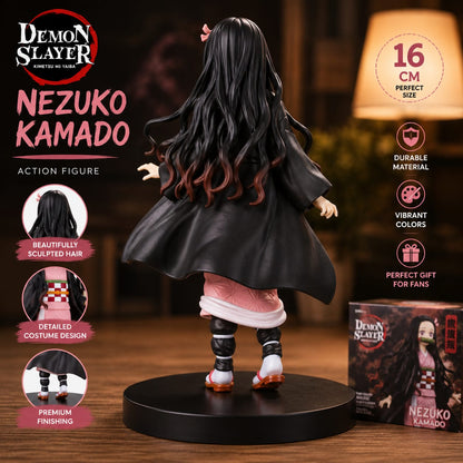 Nezuko Kamado Anime Action Figure 16CM | Demon Slayer PVC Collectible Statue | Premium Figure for Anime Fans | Desk Decor & Gift