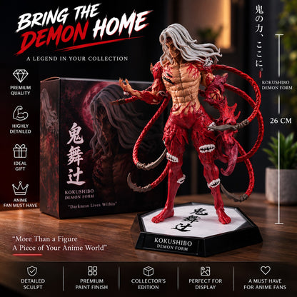 Kokushibo Demon Form collectible figure with display packaging