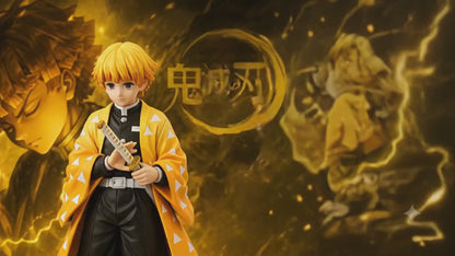 Zenitsu Agatsuma Anime Figure – Demon Slayer Kimetsu No Yaiba PVC Action Figure Collectible Statue | Premium Anime Model Gift for Fans