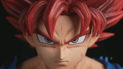 Son Goku Super Saiyan God Action Figure 33CM | Dragon Ball Z PVC Statue